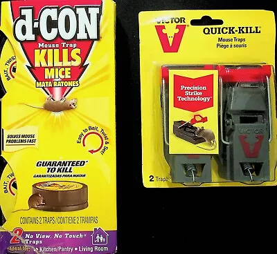 VICTOR Quick-Kill Mouse Traps/d-Con Mouse Trap - A3 • $18.50