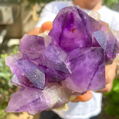 1.8LB Natural Amethyst Point Quartz Crystal Rock Stone Purple Mineral Spe • $0.99