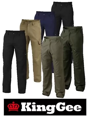 King Gee - Mens  Workcool 2  Cotton  Ripstop  Cargo Pocket Work Pants - K13820 • $49.95