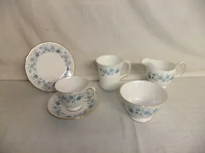 C4 Porcelain Colclough - Braganza - Vintage Blue Floral Gilded Tableware - 7D2A • £1.53