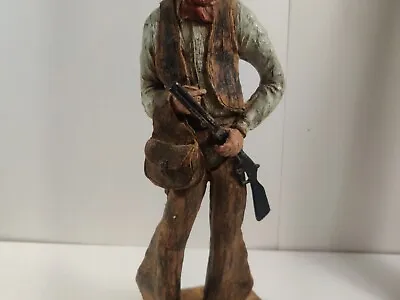 Vtg RARE HTF 1980 Universal Statuary Corp Cowboy Statue 11.5  Tall Signed Curtis • $79.99