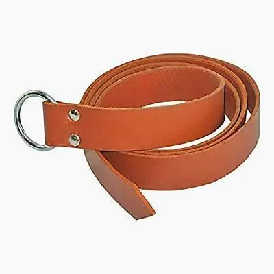 Medieval O Ring Leather Viking Belt SCA LARP Renaissance Belts For Men's • $34.99