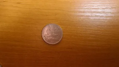 1922 Rare National Latvian 1918-1940 Nickel Coin 50 Santimu Lats KM# 6 #LV 857 • $55