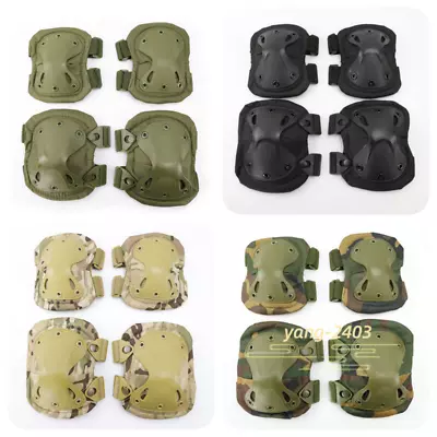Military Tactical Army Combat Pads Knee Pad And Elbow Pad Set Outdoor Sport Pads • $21.96
