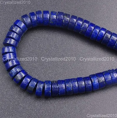 Natural Lapis Lazuli Gemstone Heishi Spacer Loose Beads 3mm X 6mm 8mm 10mm 15.5  • $9.03