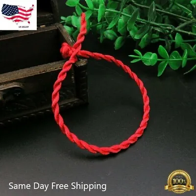$2.99 • Buy Red String Good Luck Fortune Bracelet Kabbalah Evil Eye Protection Jewelry 