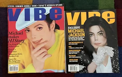 Rare Vibe Magazine Featuring Michael Jackson June/July 1995  And March 2002 • $60