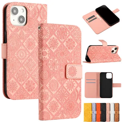 For IPhone 15 14 13 12 11Pro Max 8 Magnetic Flip Leather Wallet Stand Case Cover • $15.99