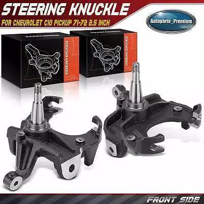 2x 2.5Inch Front LH & RH Drop Spindles Lower Suspension For Chevrolet C10 Pickup • $186.99