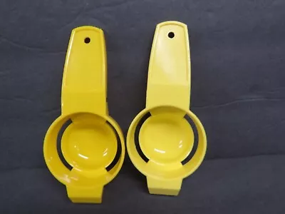 Vintage Tupperware Yolkster Egg Separator Yellow Gold 779-9 And 779-10 Set Of 2 • $8.99