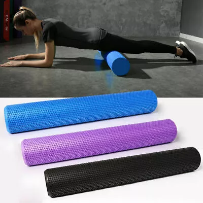 New 45/60/90cm EVA Yoga Foam Roller Physio Yoga Pilate Exercise Home Massage AU • $25.99