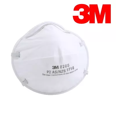 3M 8205 N95 P2 Particulate Respirator Protective Face Mask Filter Cup 3/20 Pack • $18.95
