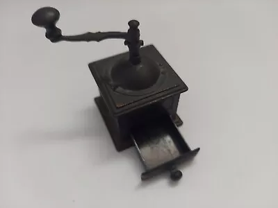 Vintage Mini Bronze Diecast Manual Coffee Grinder Pencil Sharpener • $8.49