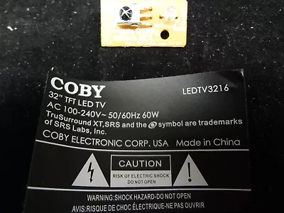 COBY LEDTV3216  IR Sensor Board • $14.99