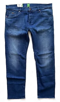 Hugo Boss Nwt C-Maine 1 Regular Fit Stretch Blue Medium Jeans 40 X 32 • $50.99