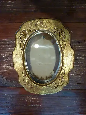 Vintage Frame Gold Paint Over Wood Florentine Rocco Ornate Hollywood Regence • $12.99