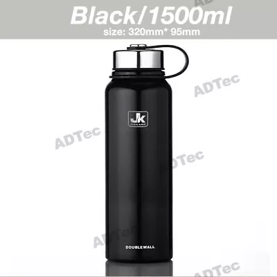 Double Wall Stainless Steel Water Bottle Vacuum Insulated Thermos Flask • $32.79