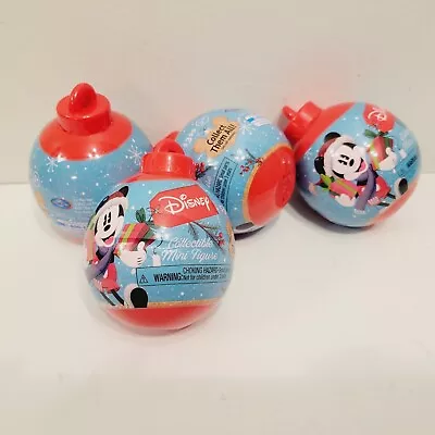 4 Mickey Mouse Mini Figures Mystery Ball Ornament Cake Toppers Party Favors • $12.99