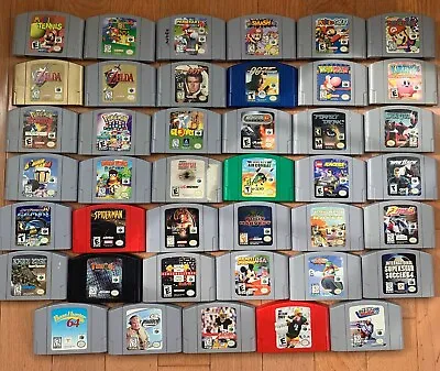 U PICK Nintendo N64 Game Cartridges Pokemon Super Mario 64 Kirby 007 Smash Bros. • $19.97