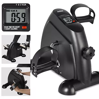 Mini Exercise Bike Pedal Exerciser Under Desk Medical  Leg & Arm Rehab Trainer • $40.41