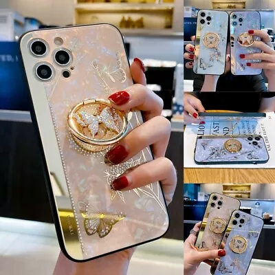 For IPhone 14 13 Pro Max 12 11 XS XR Cute Bling Shockproof Butterfly Mirror Case • $14.95