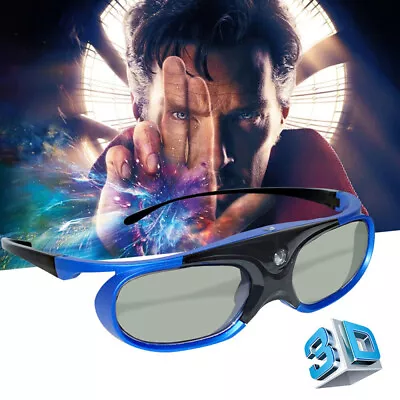 Active Shutter 3D Glasses For Optoma/BenQ DLP-Link 3D Projector USB Charging • $23.99