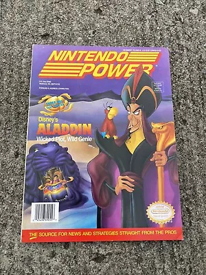 Nintendo Power Magazine Vol.55 Dec 1993 Aladdin Mega Man X Poster & Cards J2 • $24.99