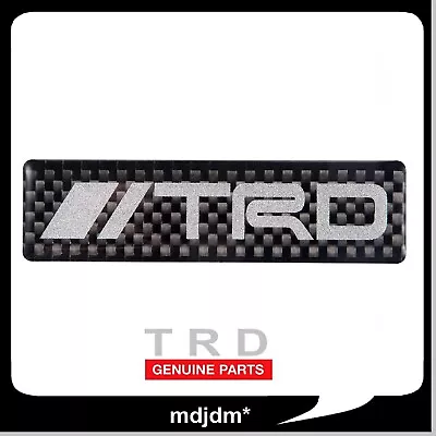 Genuine TRD Logo Carbon Type Sticker TOYOTA 85x20 Mm AE86 MR2 Supra Celica Toms • $40.45