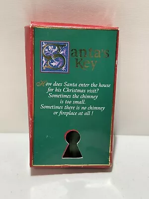 Vintage Santa's Key Metal Ornament 5  Prosperity Tree • $8