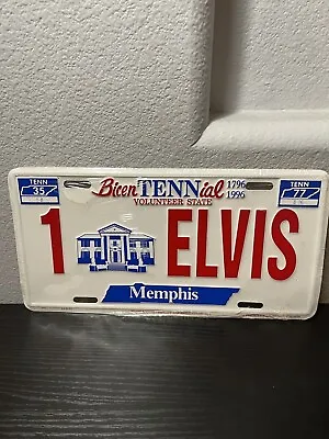 Vintage 1996 Elvis Presley Metal License Plate Bicentennial Memphis Sealed (New) • $10.95