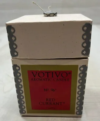 Votivo RED CURRANT Aromatic Candle Soy Wax Blend Luxury Glass Jar 7.3 Oz NIB • $34.99