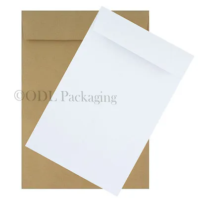 Gusset Envelopes Strong White & Manilla Peel & Seal C3 C4 C5 C6 & More • £2.50