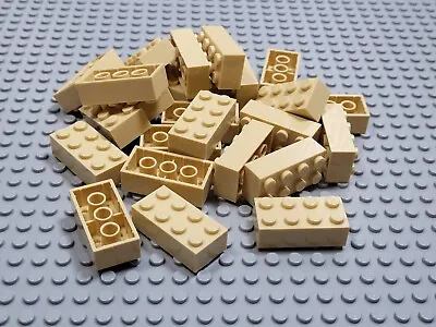 $4.80 • Buy LEGO Lot Of 24 Tan 2 X 4 Bricks