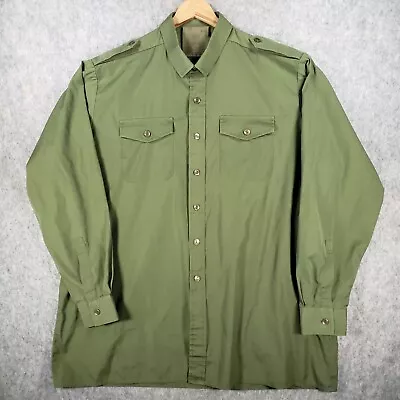 Army Shirt Mens 47/48 Green Fits 3XL XXXL Military Work Chore USA Top • £19.95