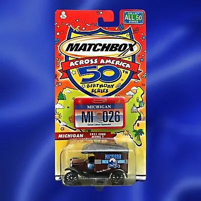 Matchbox ‘Across America’ 50th Birthday ~ 1921 Ford Model T Michigan ~ NIB • $9.99