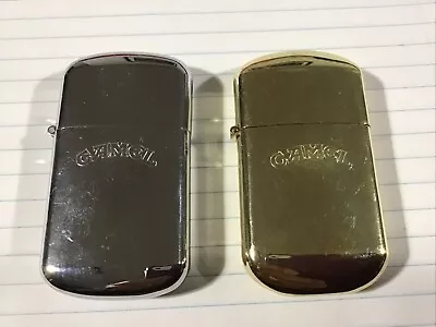 VINTAGE CAMEL Advertising  Torch Flip Top Cigarette Lighters Silver /Brass Lot • $12