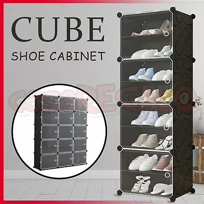 $79.95 • Buy Door Cube DIY Shoe Cabinet Rack Storage Portable Stackable Organiser Stand
