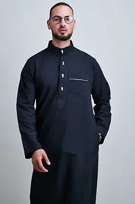 Jubbah Jubba Thobe Thoab Kaftan Kaudura Qamees Men Boys Saudi Style • £24.99