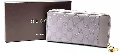 Authentic GUCCI  Micro  Guccissima Round Zippy  Wallet W/Box  NS030284 • $147.50