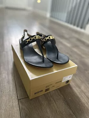 Nib Michael Kors Charlton Sandals - Admiral Blue Leather 9.5m • $68