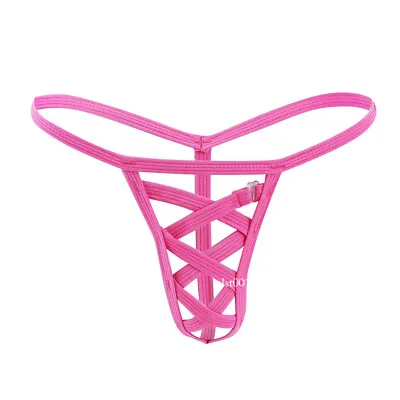 Sexy Mens G-String Underwear Jockstrap Pouch Bikini Briefs T-back Thong Panties • $3.26