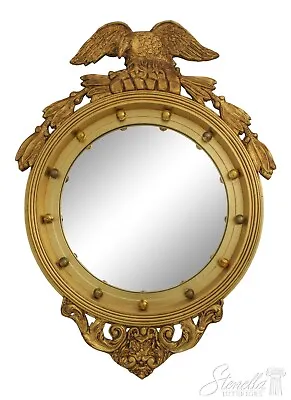 58491EC: LABARGE Gold Gilt Federal Eagle Bulls Eye Mirror • $695