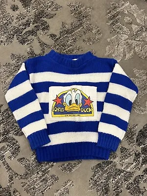 Donald Duck Walt Disney Company Vintage VBH Just 4 Kids Sweater Size 2T • $18