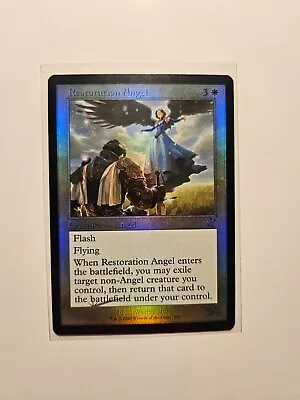 MTG Restoration Angel - Foil Light Play English Time Spiral Remastered • $10