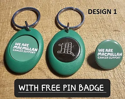 Macmillan  Cancer  Shopping Trolly Keyring Uk 10% To Macmillan • £2.50