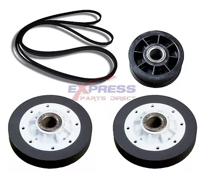 EXP339 Dryer Drum Roller Belt And Idler Pulley Kit Y54414 40111201 37001042 • $18.94