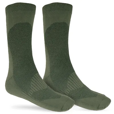 £11.40 • Buy Mil-Tec Long Coolmax Boot Socks Green Men's Cadet Summer Military Army Hiking