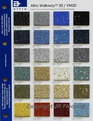 £19.95 • Buy ALTRO Walkway VM20 Anti Slip Safety Flooring.  Midnight Black Coal Nightfall Etc