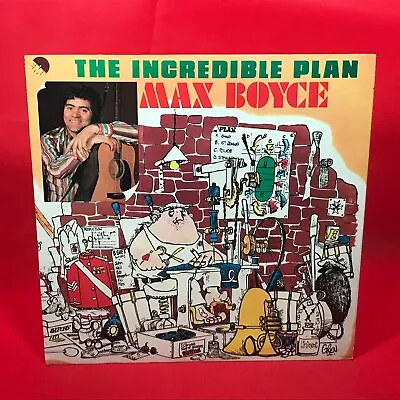 MAX BOYCE The Incredible Plan 1976 UK Vinyl LP + INNER  Live Ode To Barry Island • £6.51