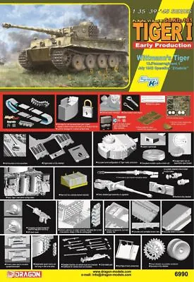£64.99 • Buy Dragon 1:35 6990 Tiger I Early Production Wittmann's Tiger Model Military Kit